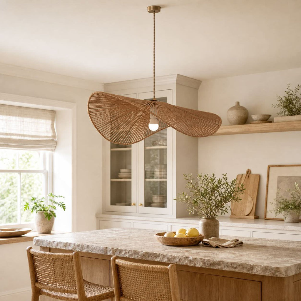 Lightsin Vintage Handwoven Hemp Rope Bedroom Ceiling Lights