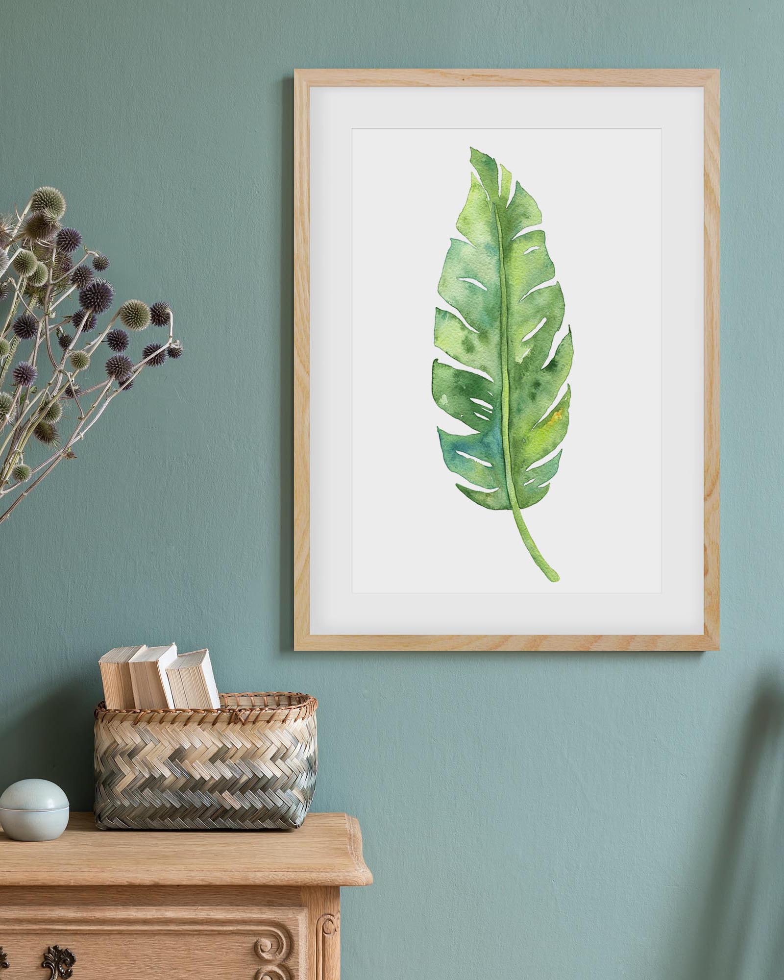Botanical Watercolour Leaf Art Print