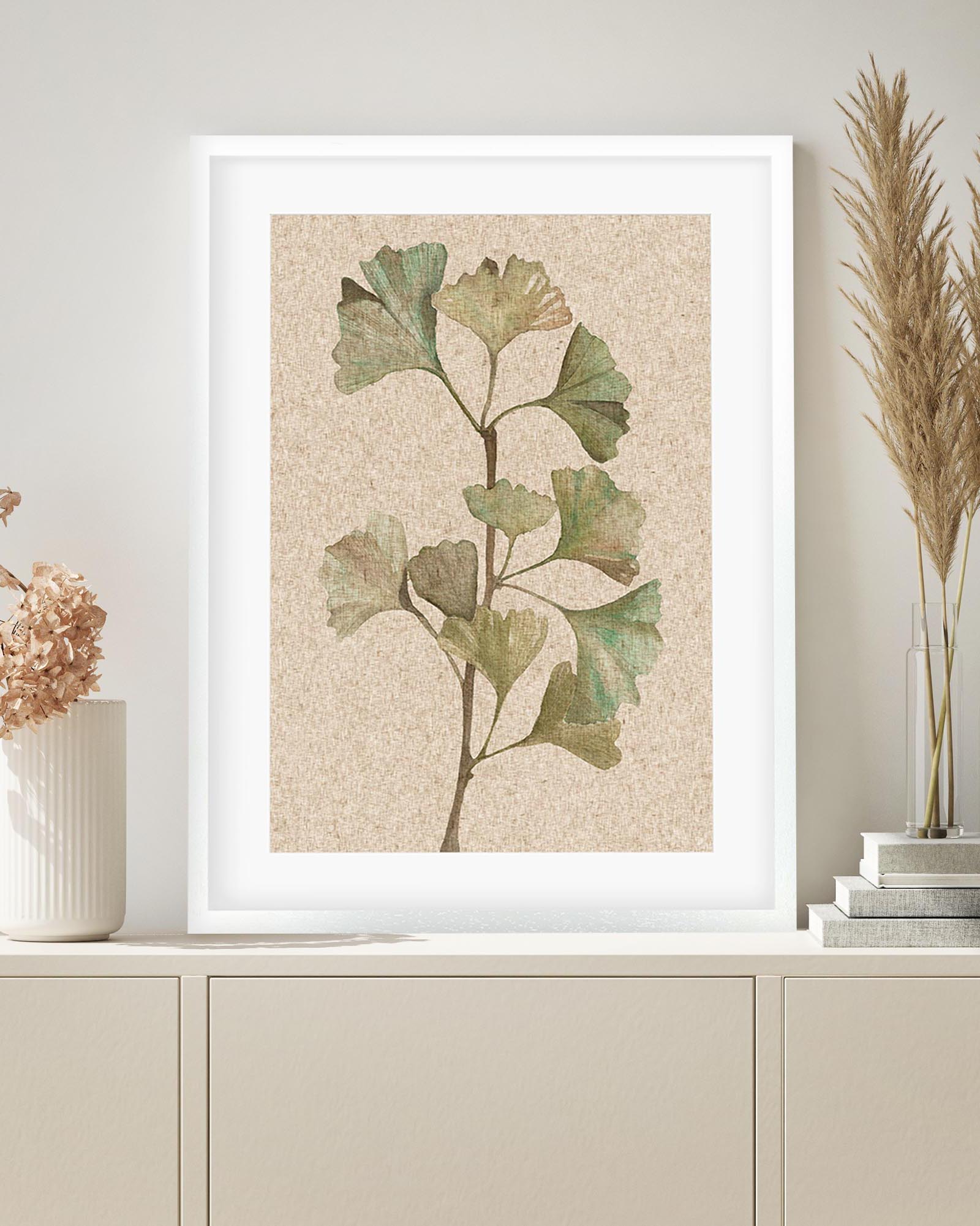 Vintage Botanical Leaf Art Print