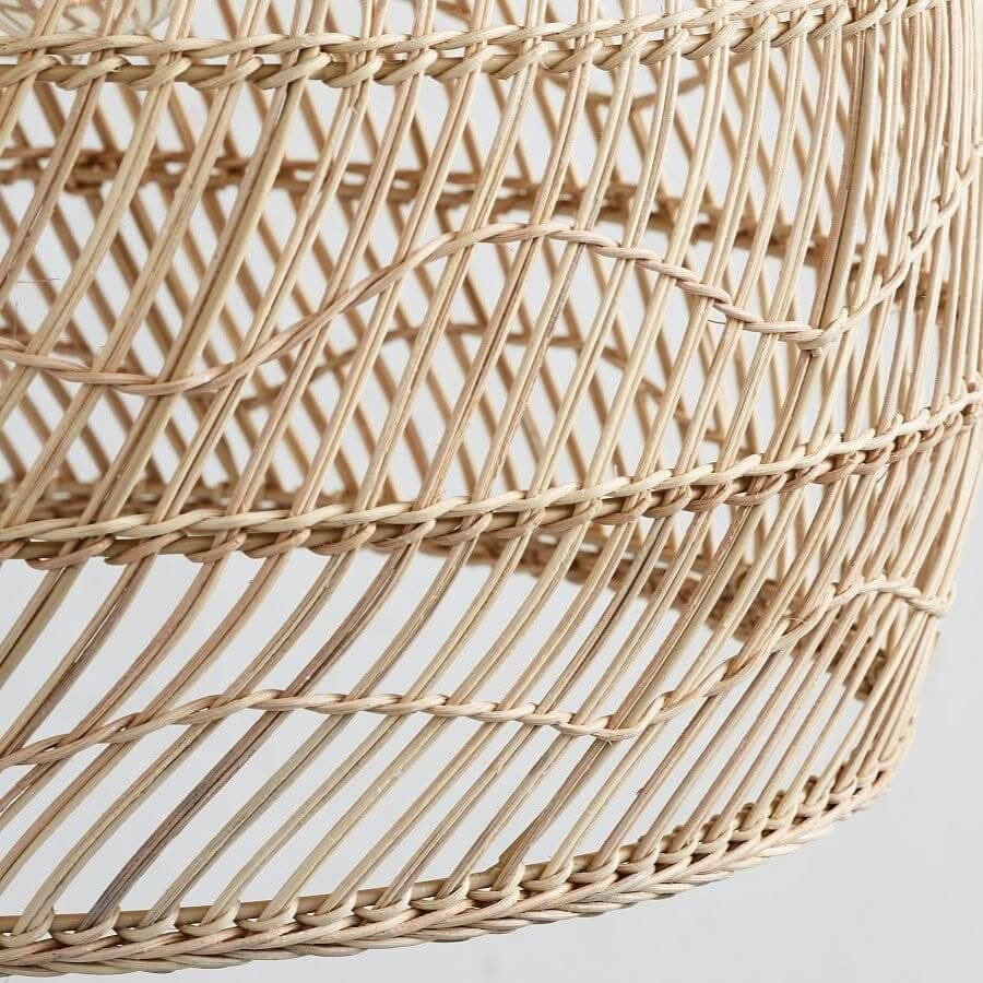 Lightsin Hand-woven Rattan Pendant Lamp for Dining Room Living Room