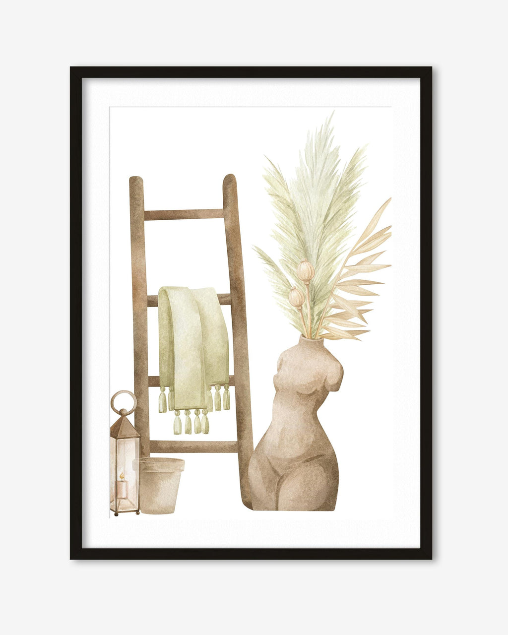 Bohemian Vibes Watercolour Art Print