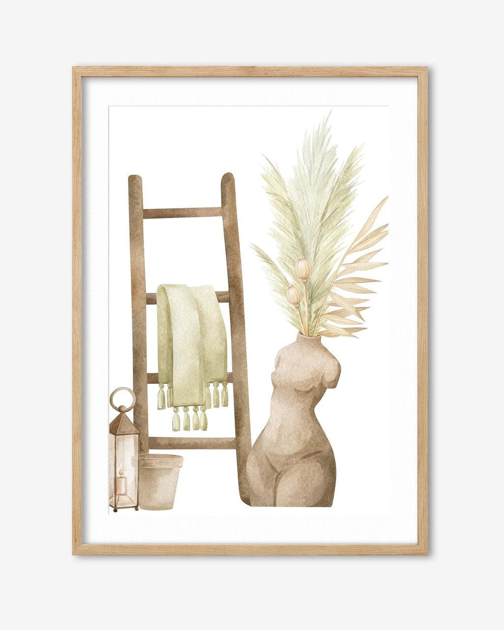 Bohemian Vibes Watercolour Art Print