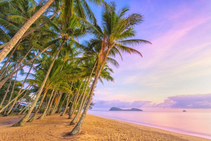 Sunrise at Palm Cove beach