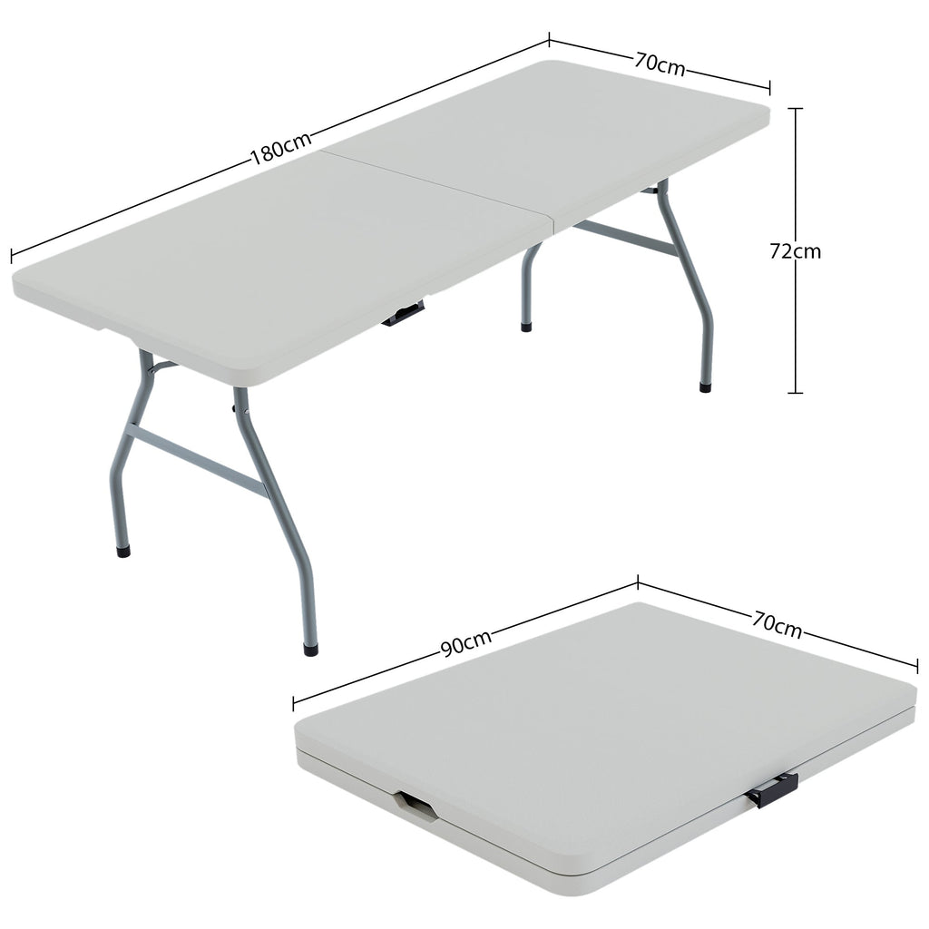 Folding 6ft Table & Set of 6 Folding Chairs
