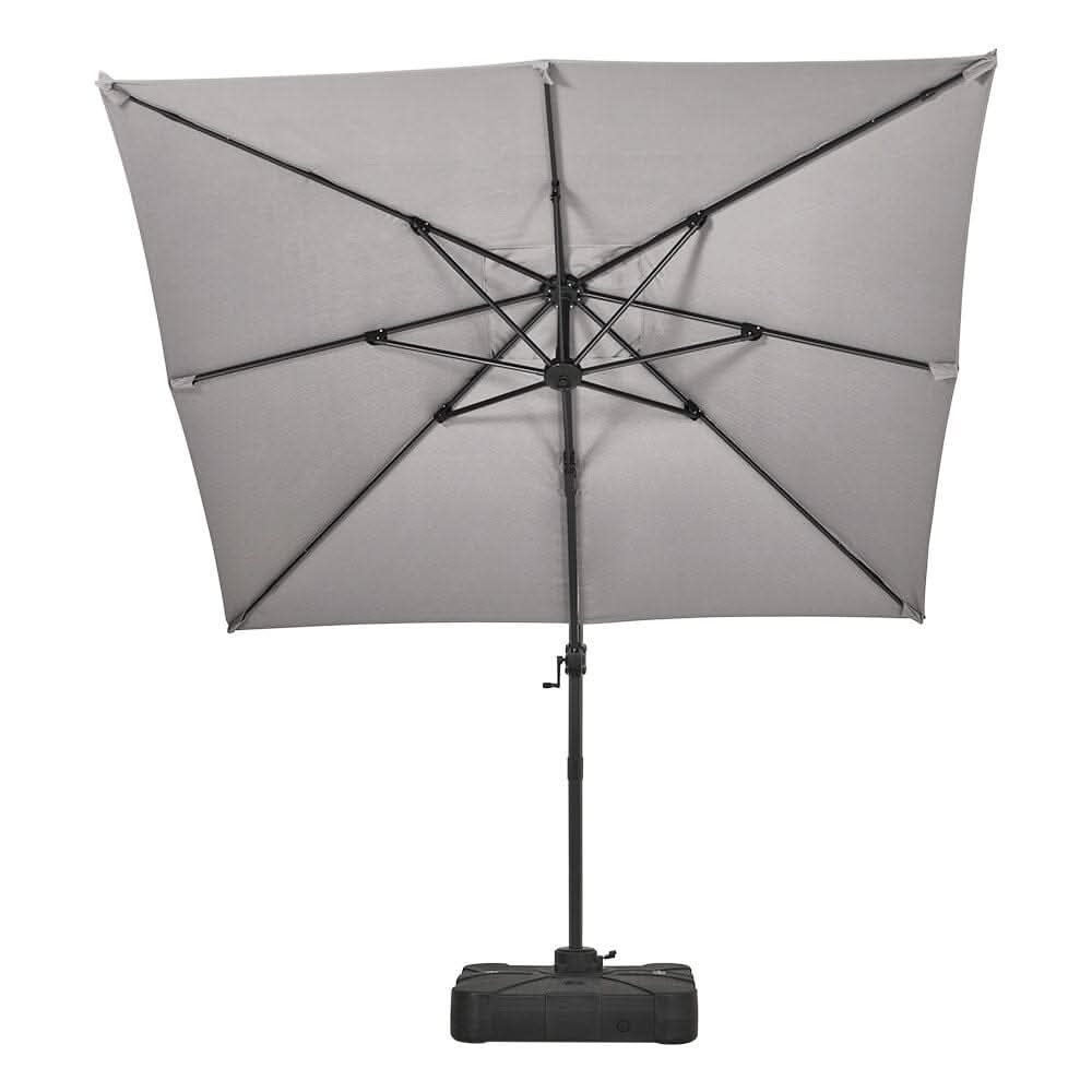 2.5M Cantilever Parasol Grey with Base for Garden