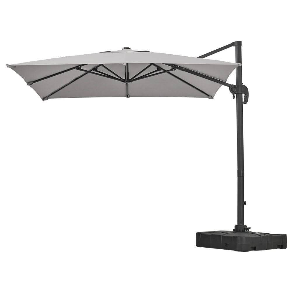 2.5M Cantilever Parasol Grey with Base for Garden
