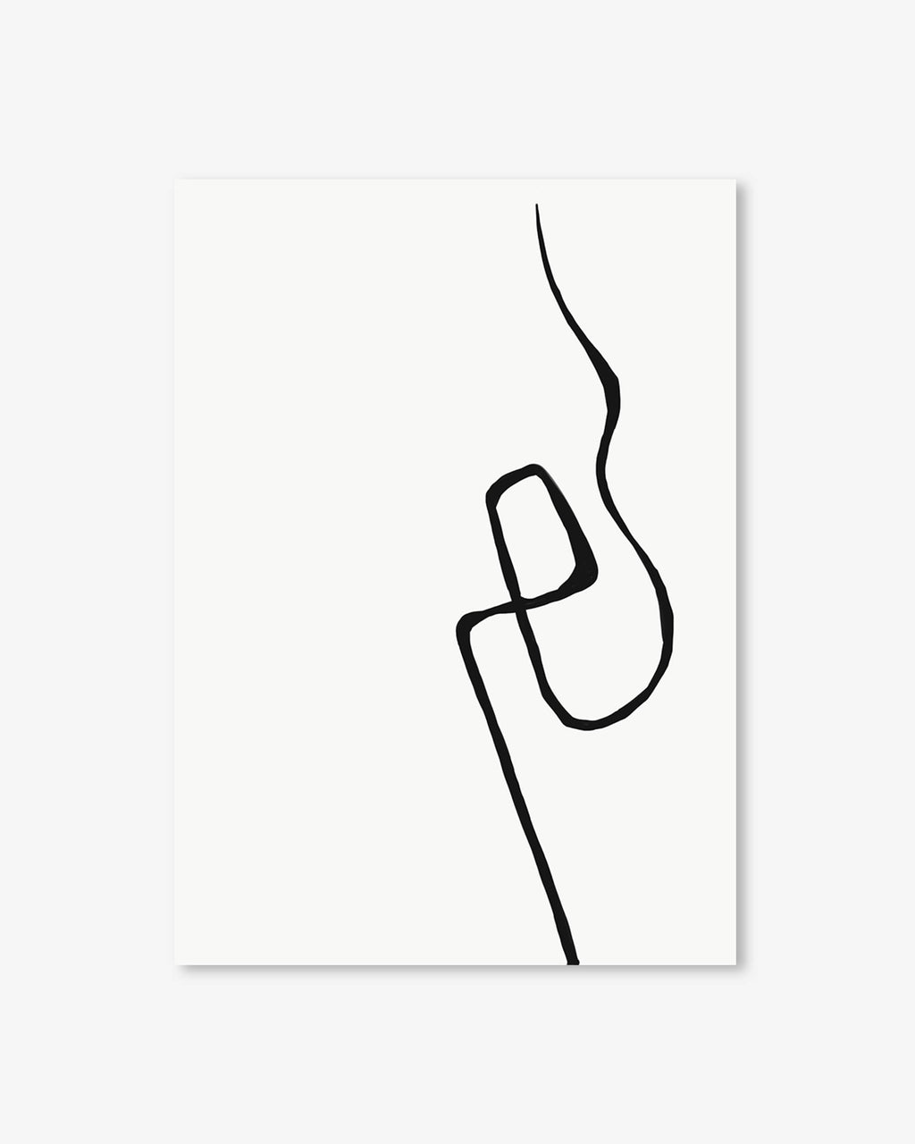 Modern Line Drawing 2 Art Print