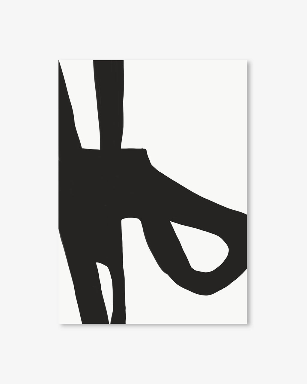 Abstract Black Lines Art Print