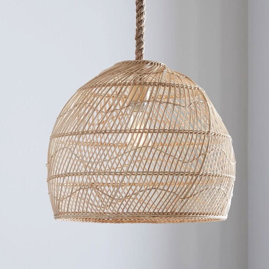 Lightsin Hand-woven Rattan Pendant Lamp for Dining Room Living Room