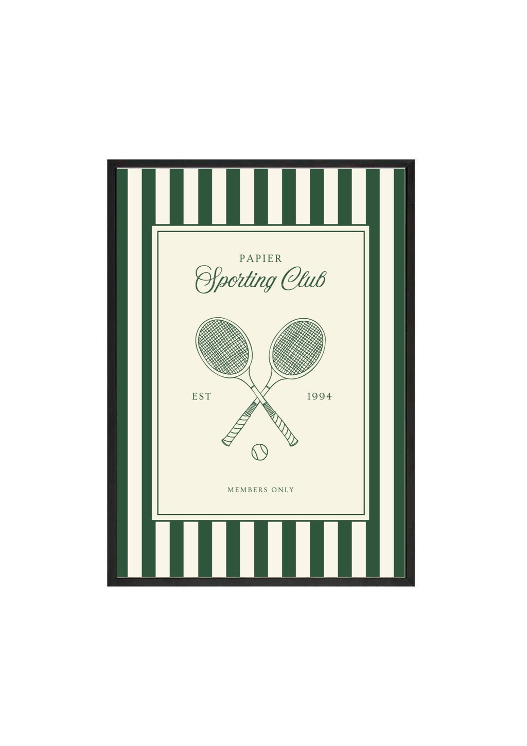 Sporting Club Tennis Print