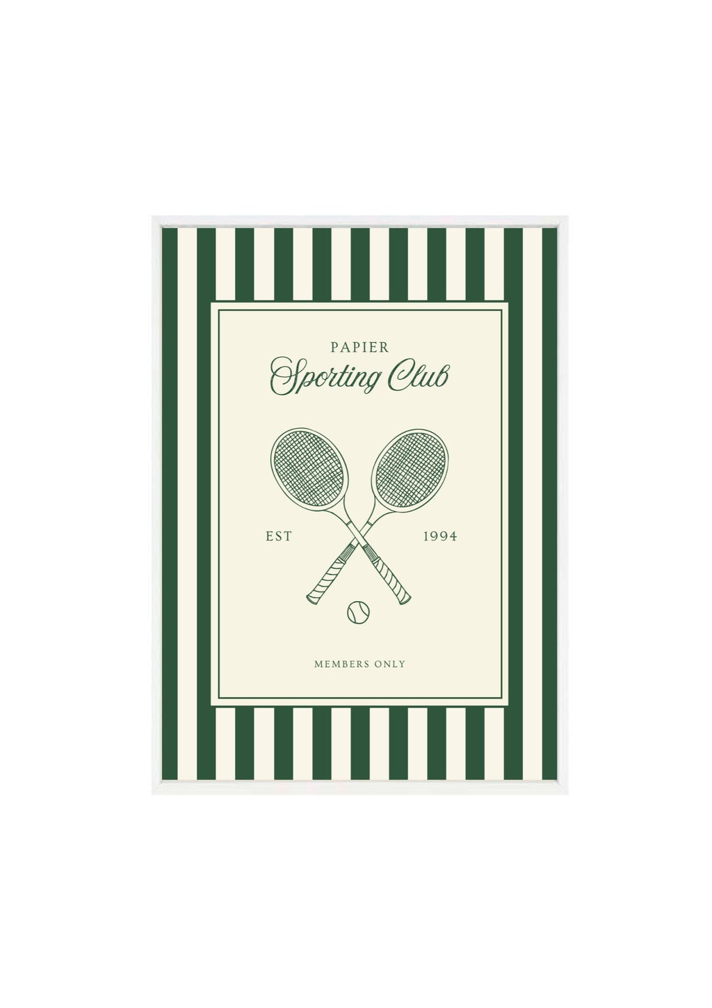 Sporting Club Tennis Print