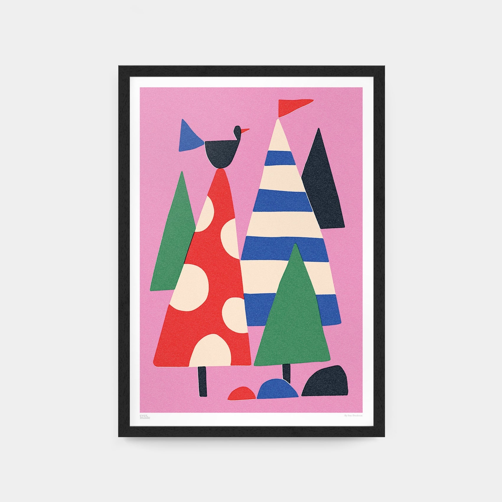 Trees & Mountains Art Print by Sue Doeksen