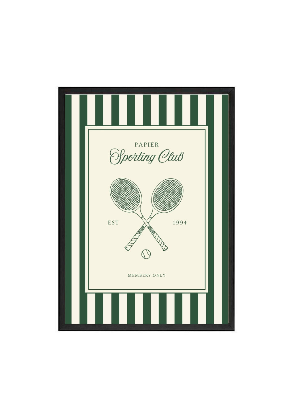 Sporting Club Tennis Print