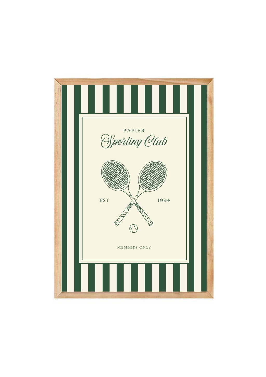 Sporting Club Tennis Print