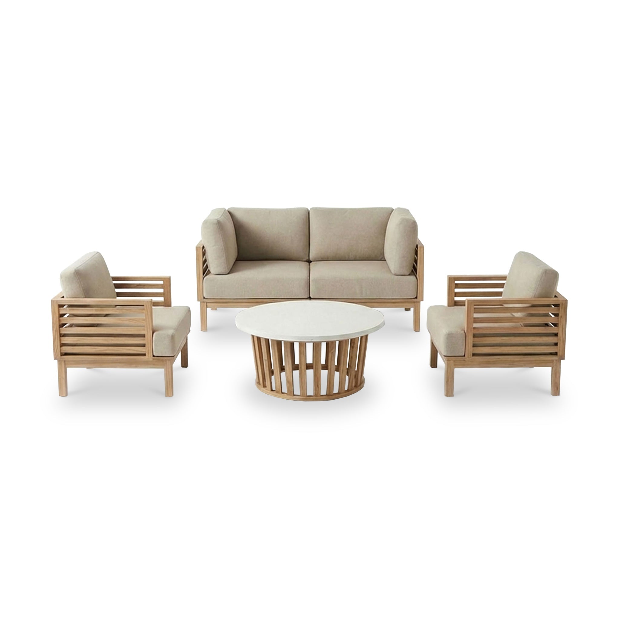 Amira 4 Seater Lounging Set with Coffee Table