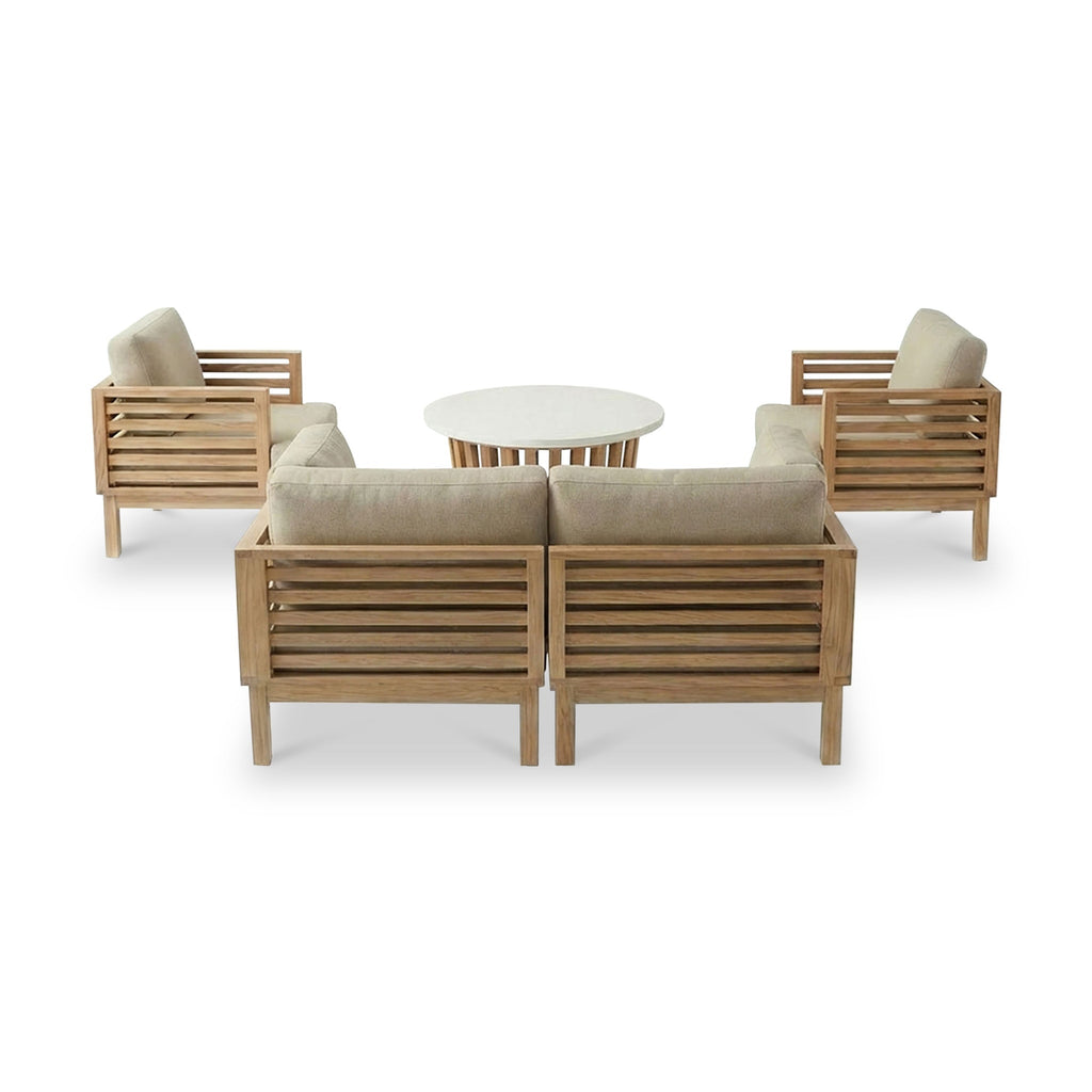 Amira 4 Seater Lounging Set with Coffee Table