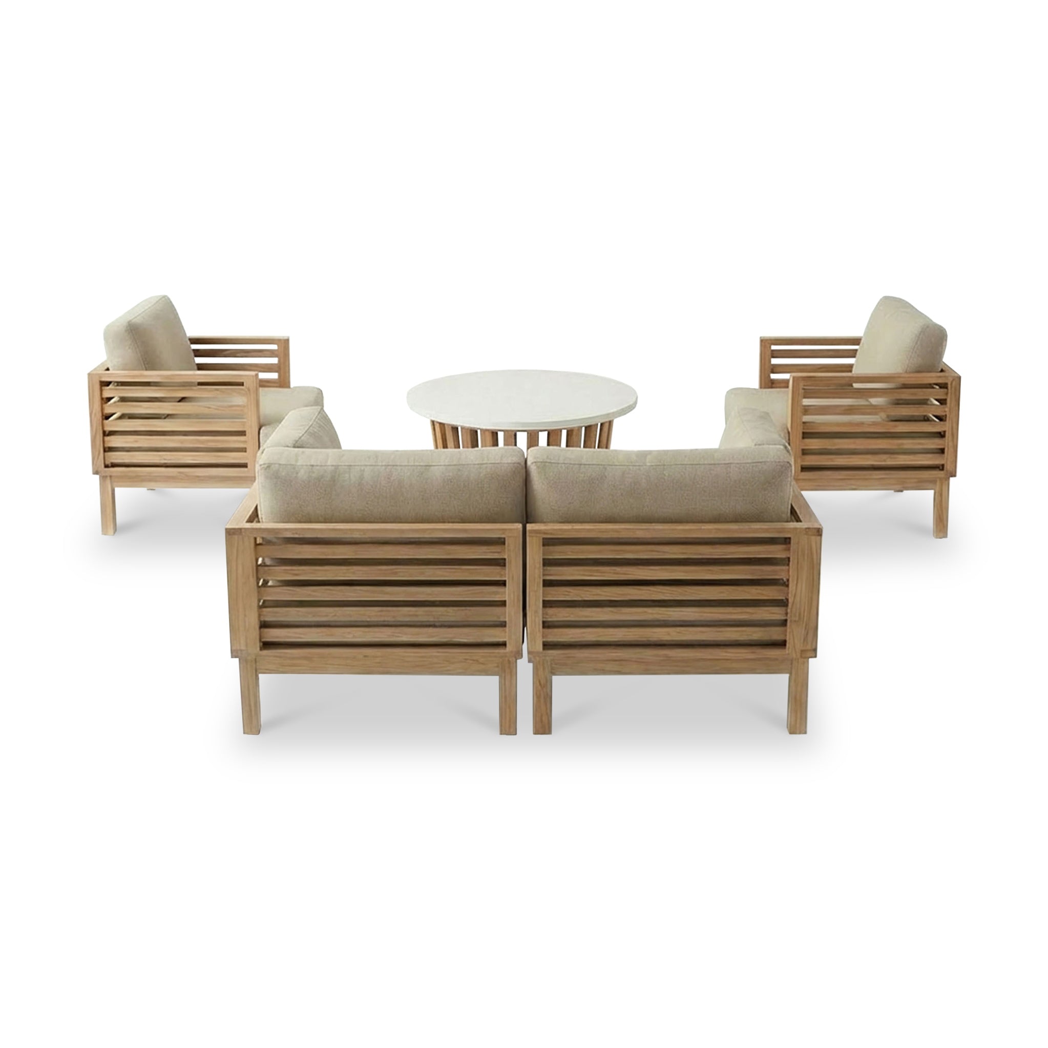 Amira 4 Seater Lounging Set with Coffee Table