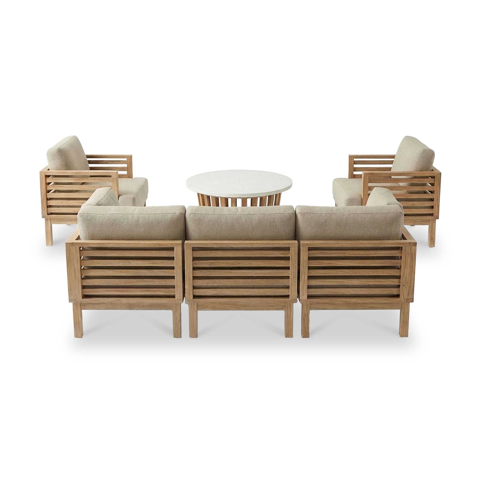 Amira 5 Seater Lounging Set with Coffee Table