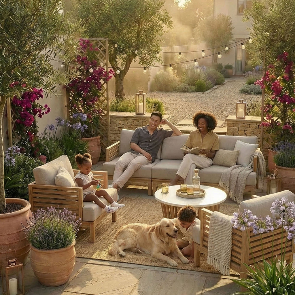 Amira 5 Seater Lounging Set with Coffee Table