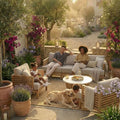 Amira 5 Seater Lounging Set with Coffee Table