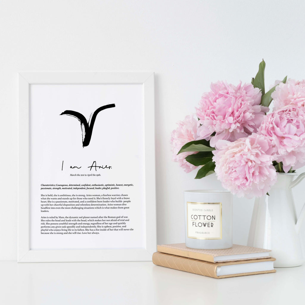 ARIES STAR SIGN PRINT