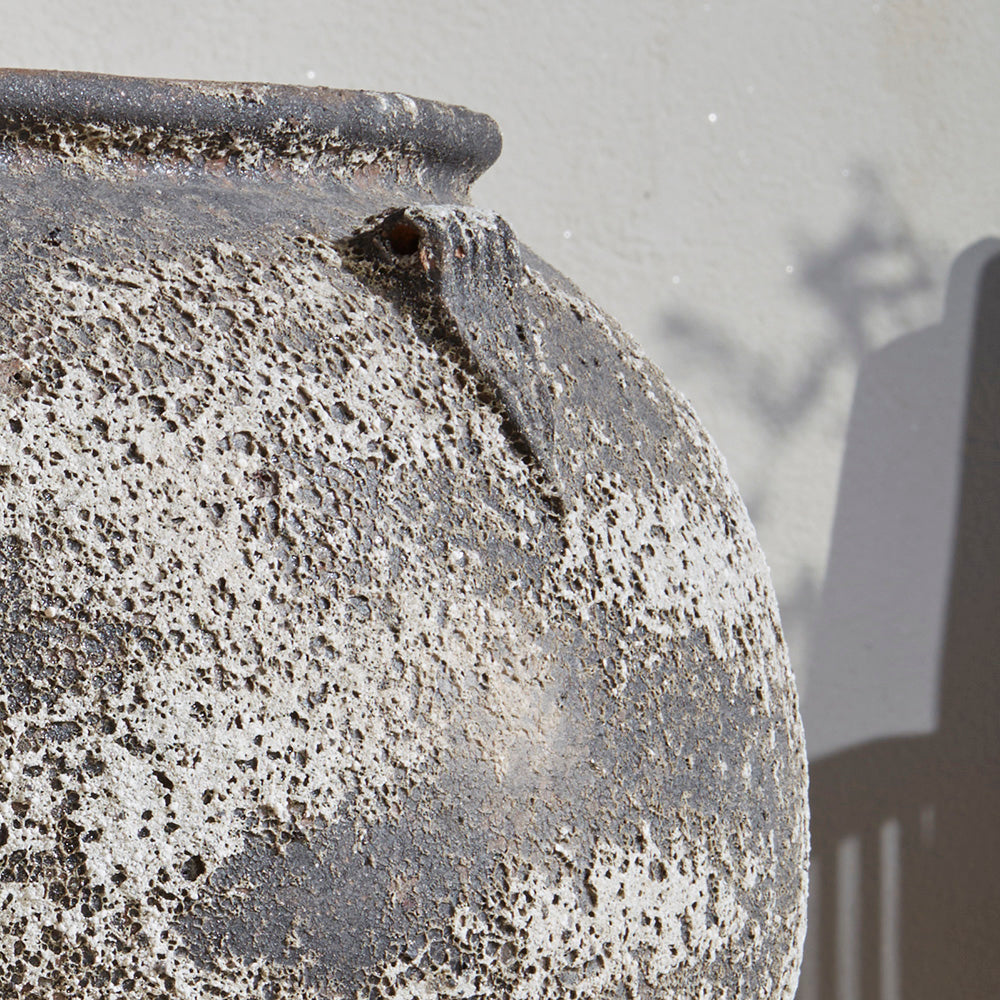 Carmen Ancient Stone | Round Garden Plant Jar