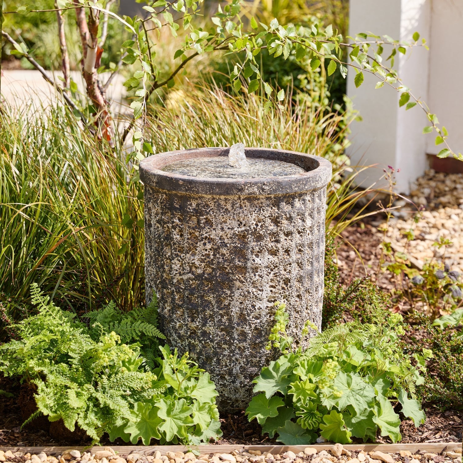 Arden Tall Stone Glaze | Courtyard Water Feature