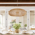 Lightsin Rustic Elegance Rattan Hanging Pendant Light