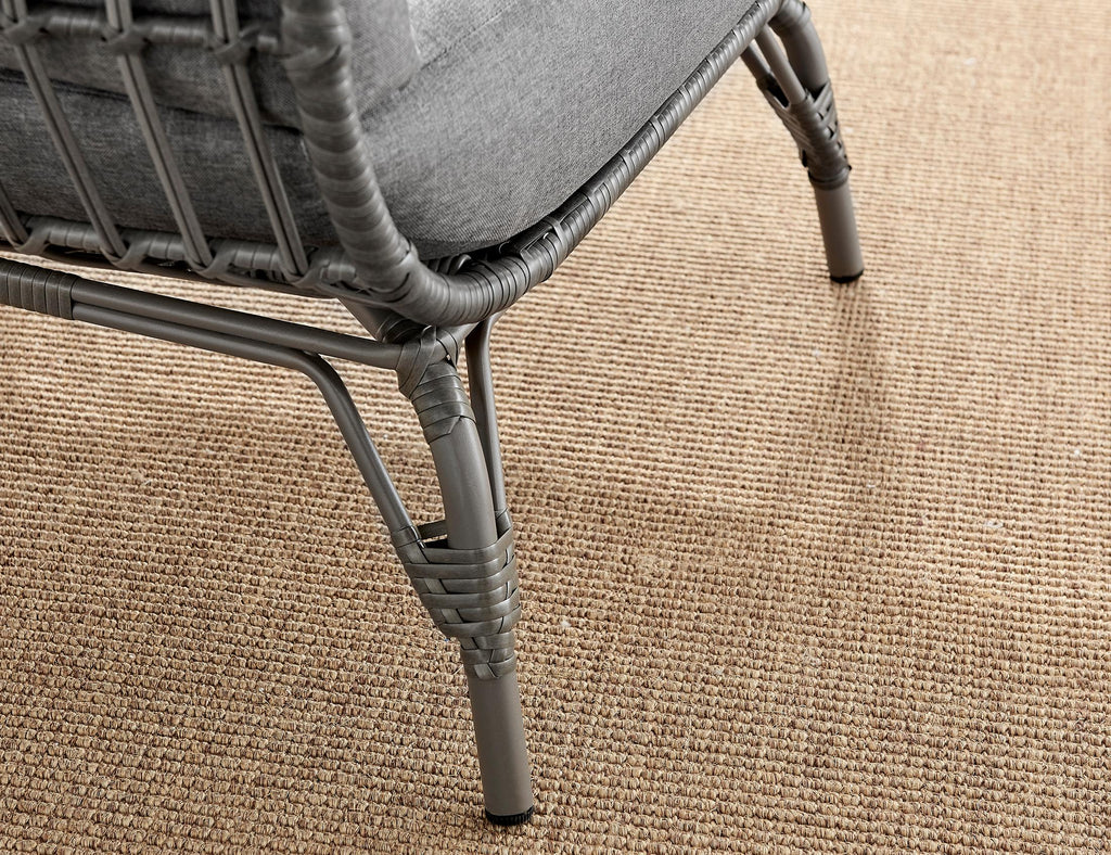 Grey Rattan Garden Egg Chair Seat