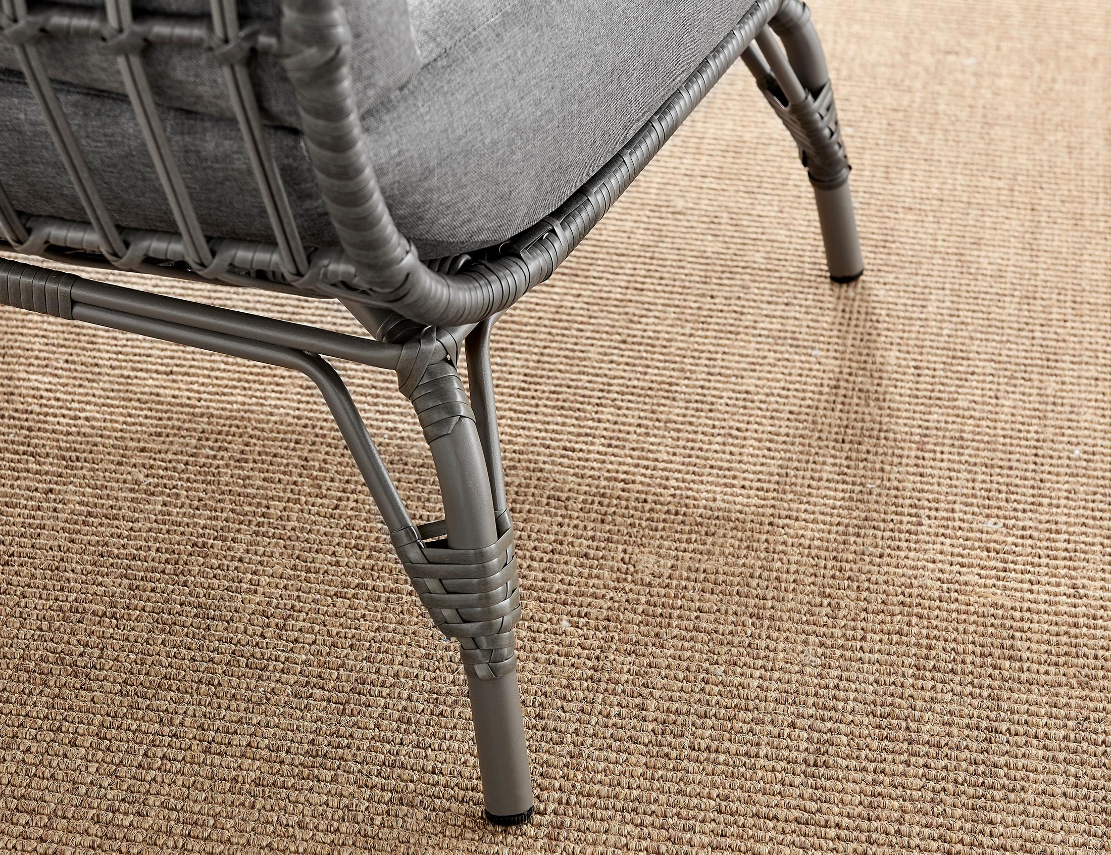 Grey Rattan Garden Egg Chair Seat