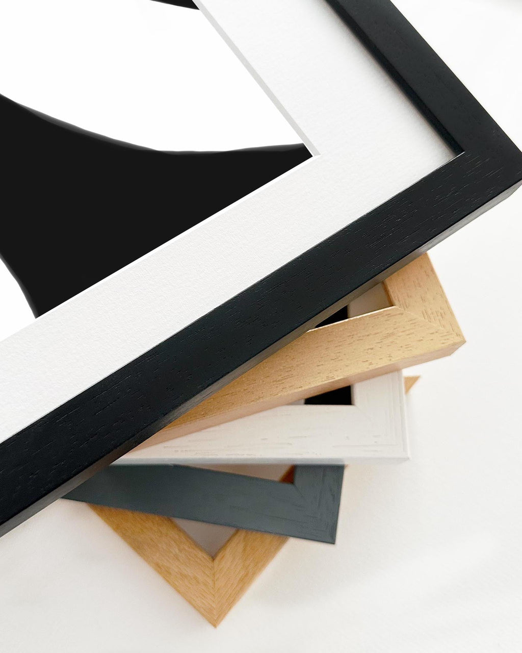 Black And White Abstract Lines Art Print