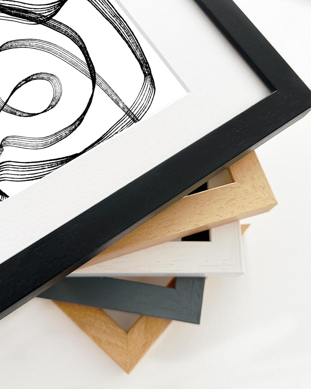 Dimensional Maze Lines Art Print