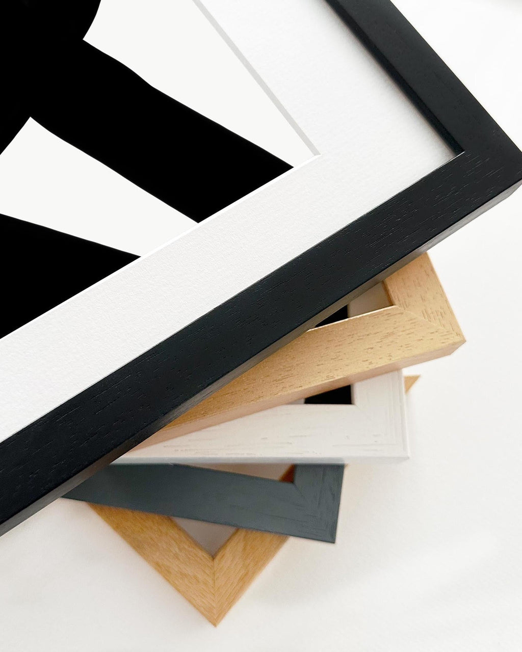 Black Line Art Abstract Art Print