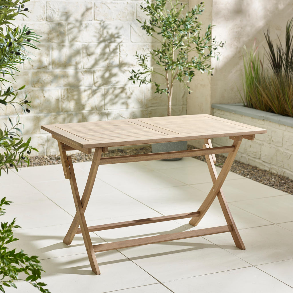 Hamburg Wood 4 Seat Folding Garden Dining Table
