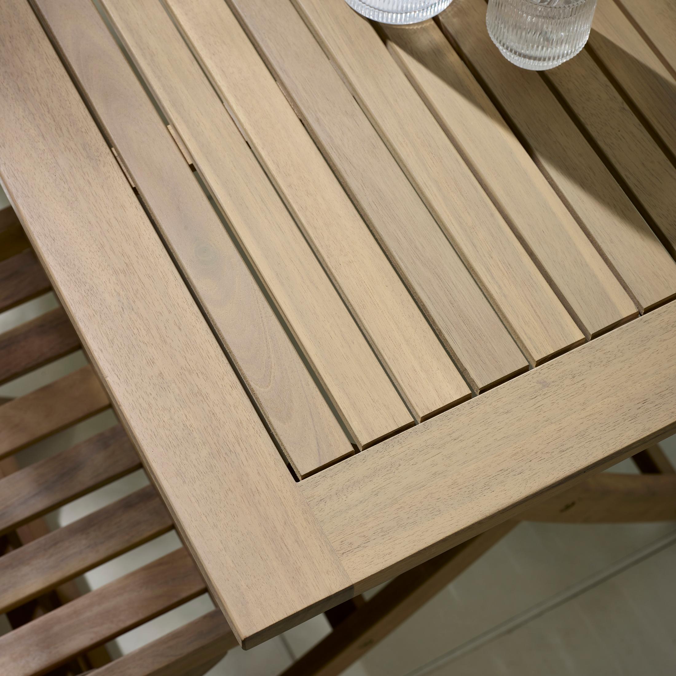Hamburg Wood 4 Seat Folding Garden Dining Table