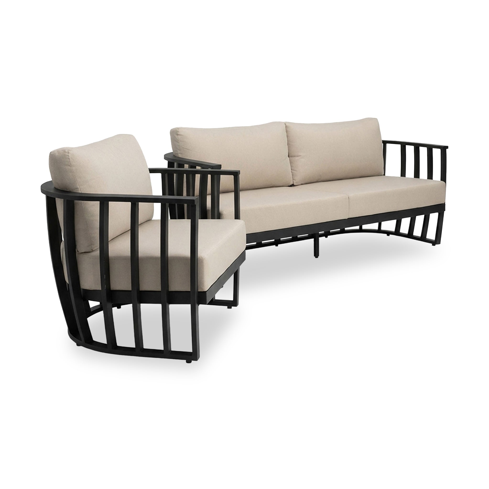 Lucca 5 Seater Lounging Set with Coffee Table
