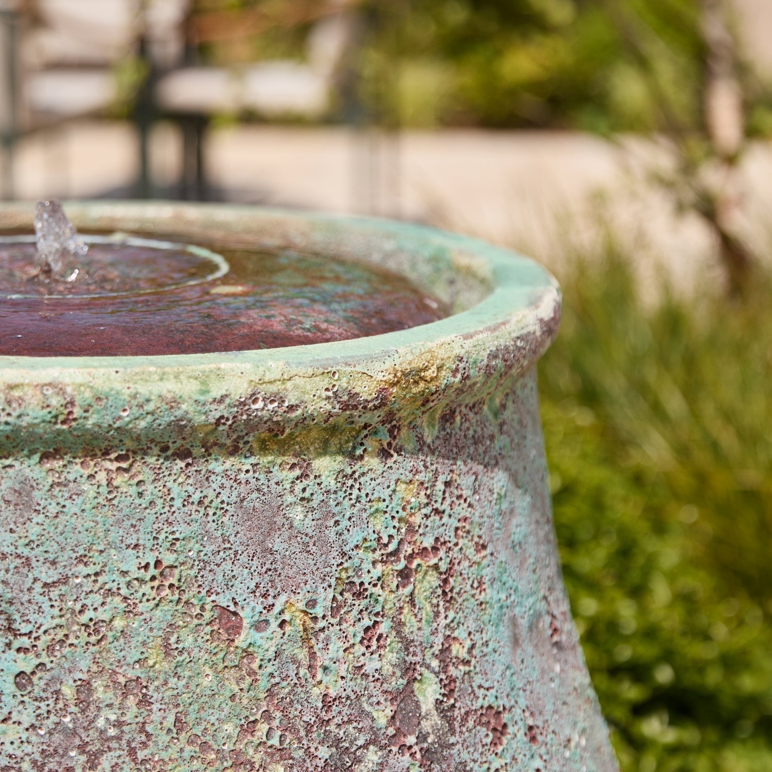 Leto Extra Large Verdigris | Urn Water Feature