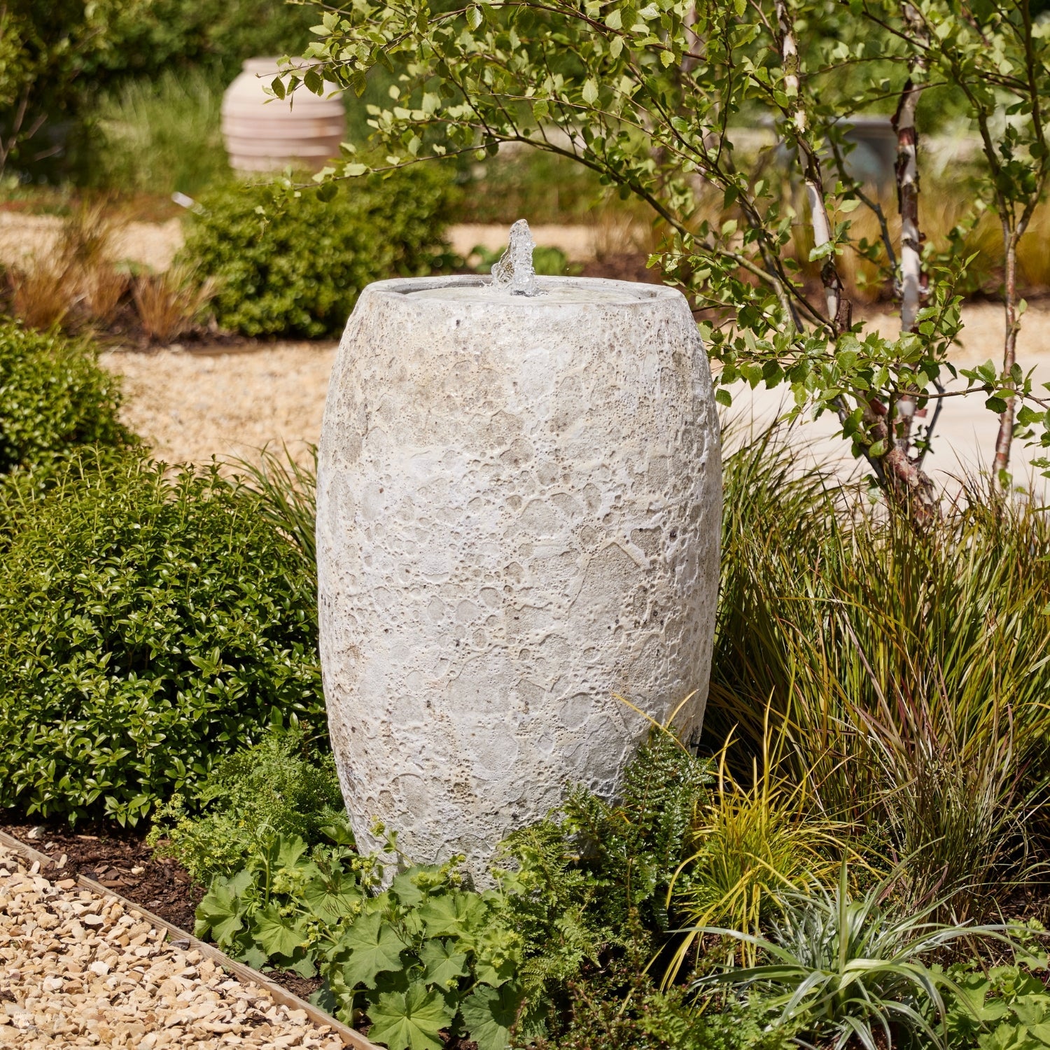 Luna Tall Stone Glaze | Vase Water Feature