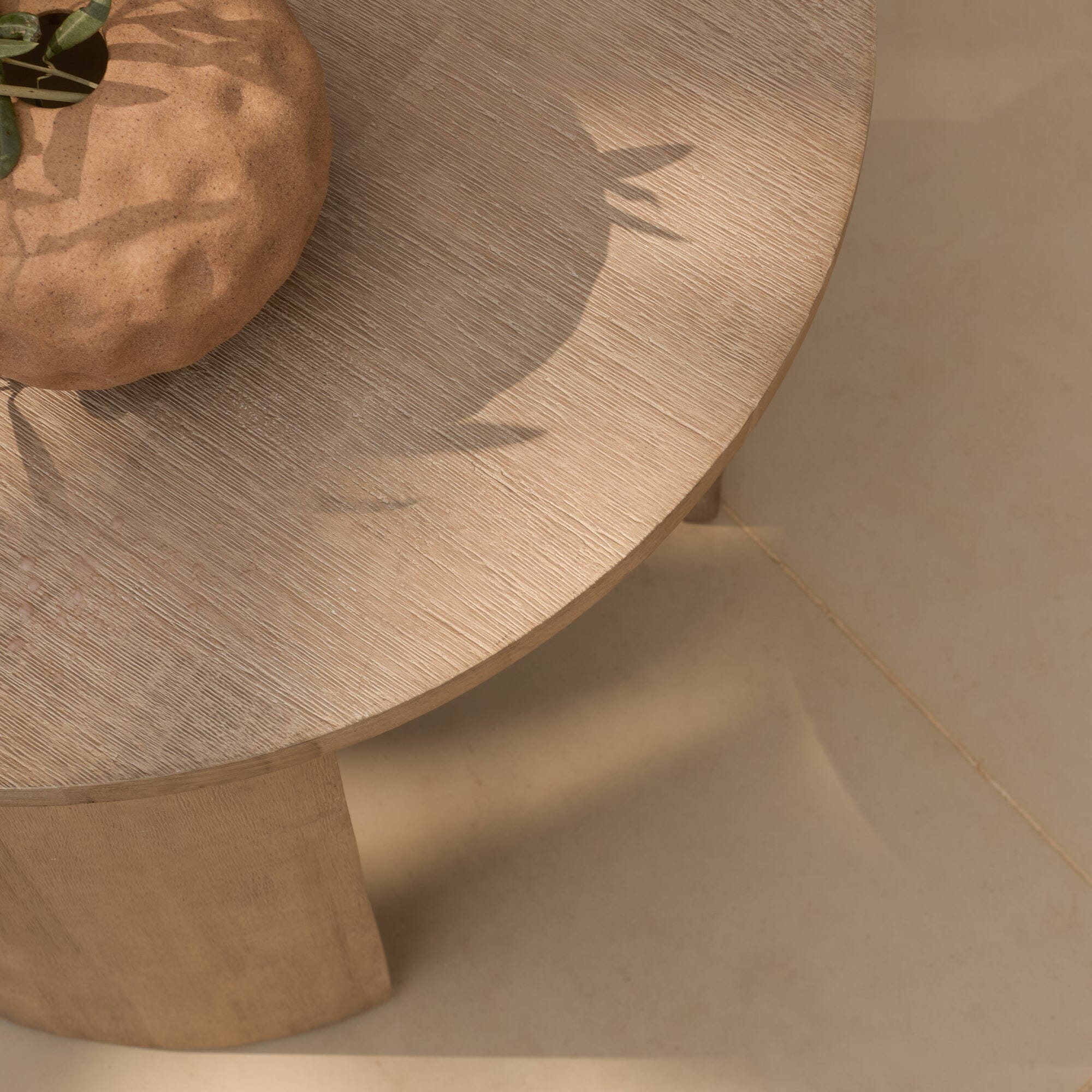 Mali Wooden Garden Coffee Table - Brushed Light Acacia