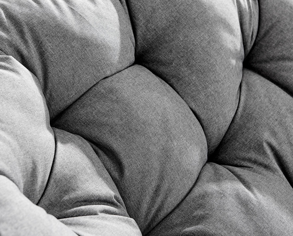 Grey Rattan Garden Papasan Moon Chair