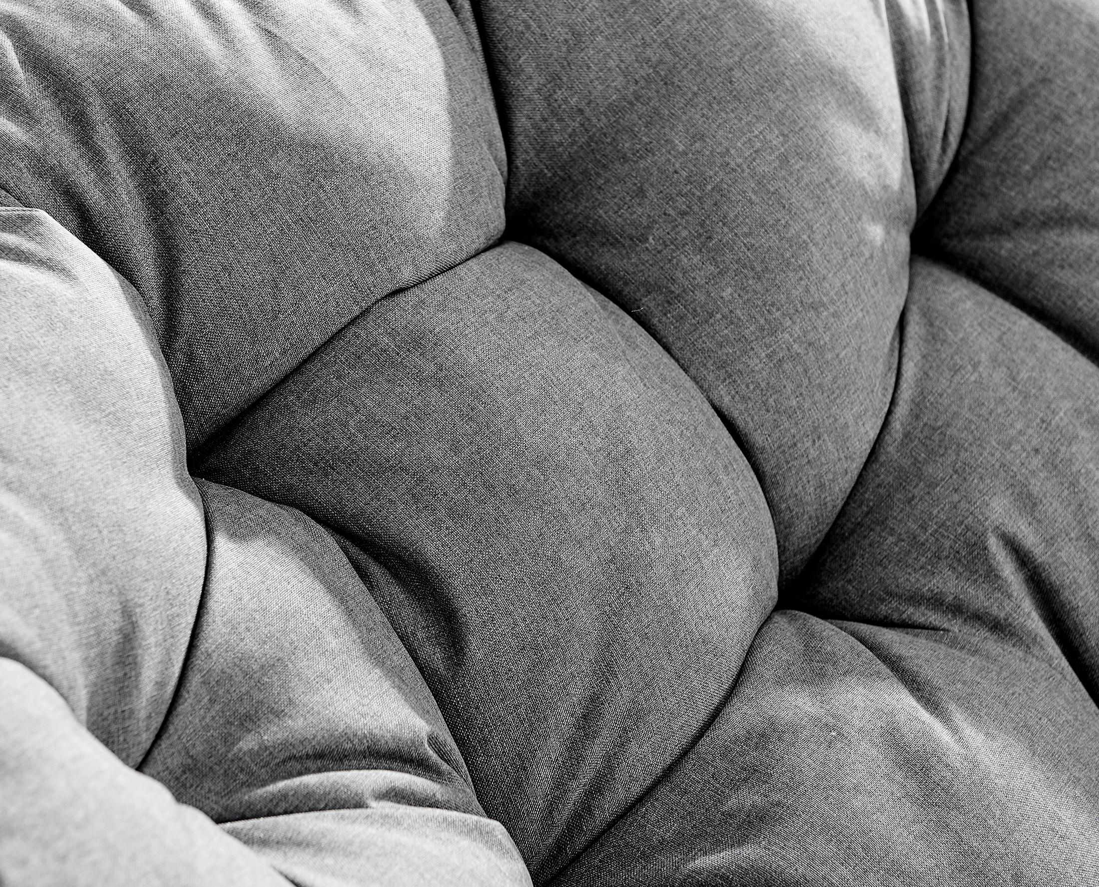 Grey Rattan Garden Papasan Moon Chair