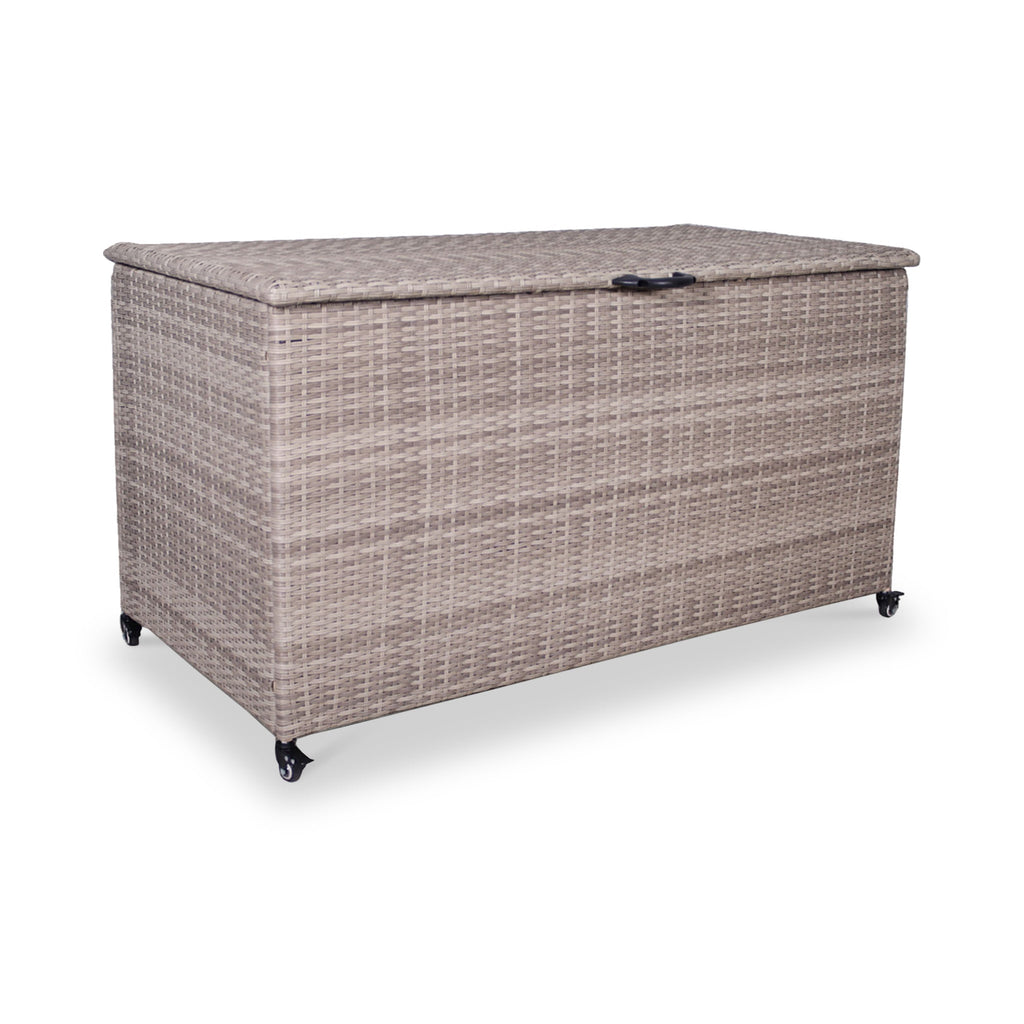Natural Weave 645L Cushion Storage Box with Gas Lift
