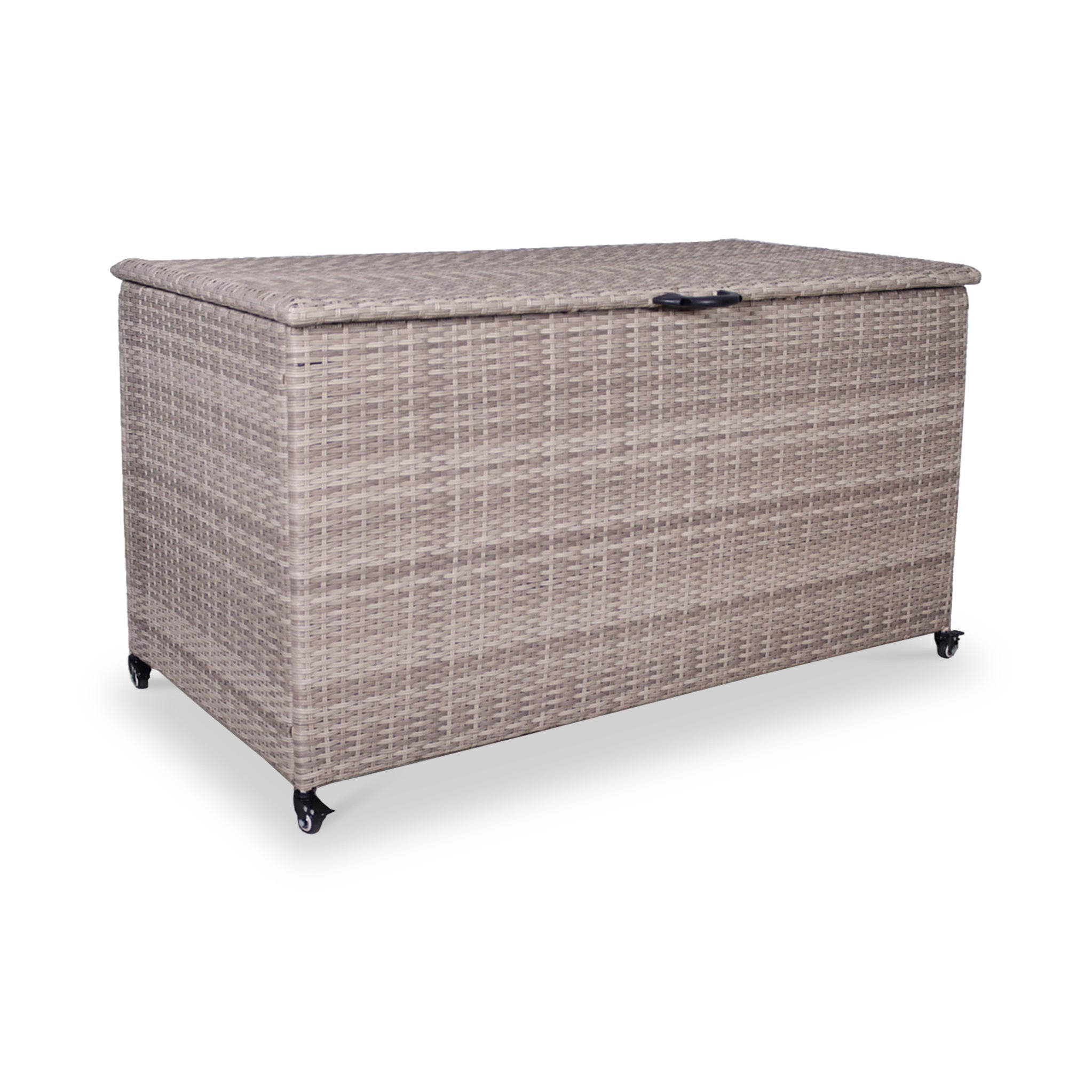 Natural Weave 645L Cushion Storage Box with Gas Lift