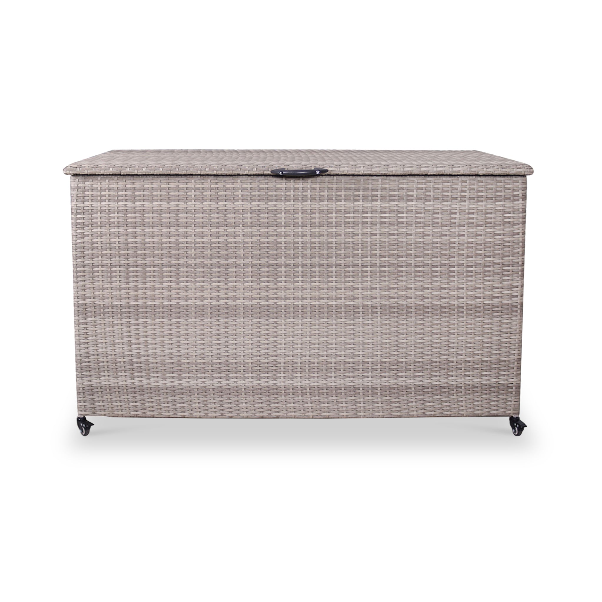 Natural Weave 645L Cushion Storage Box with Gas Lift