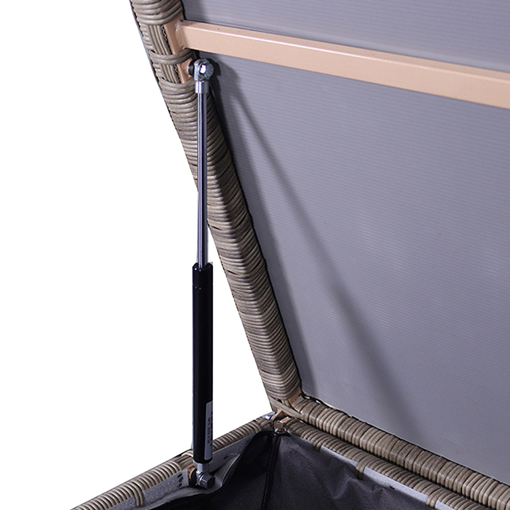 Natural Weave 826L Cushion Storage Box with Gas Lift