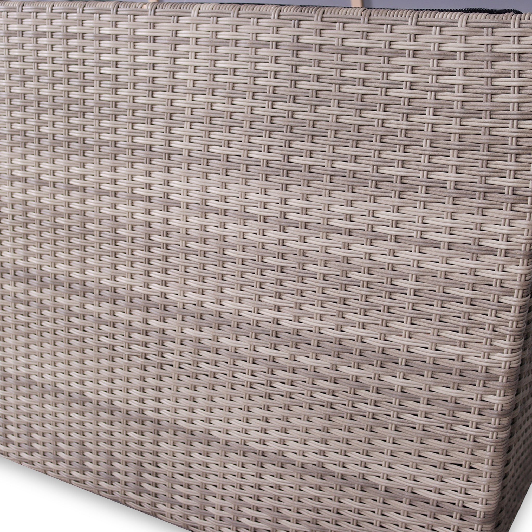 Natural Weave 826L Cushion Storage Box with Gas Lift