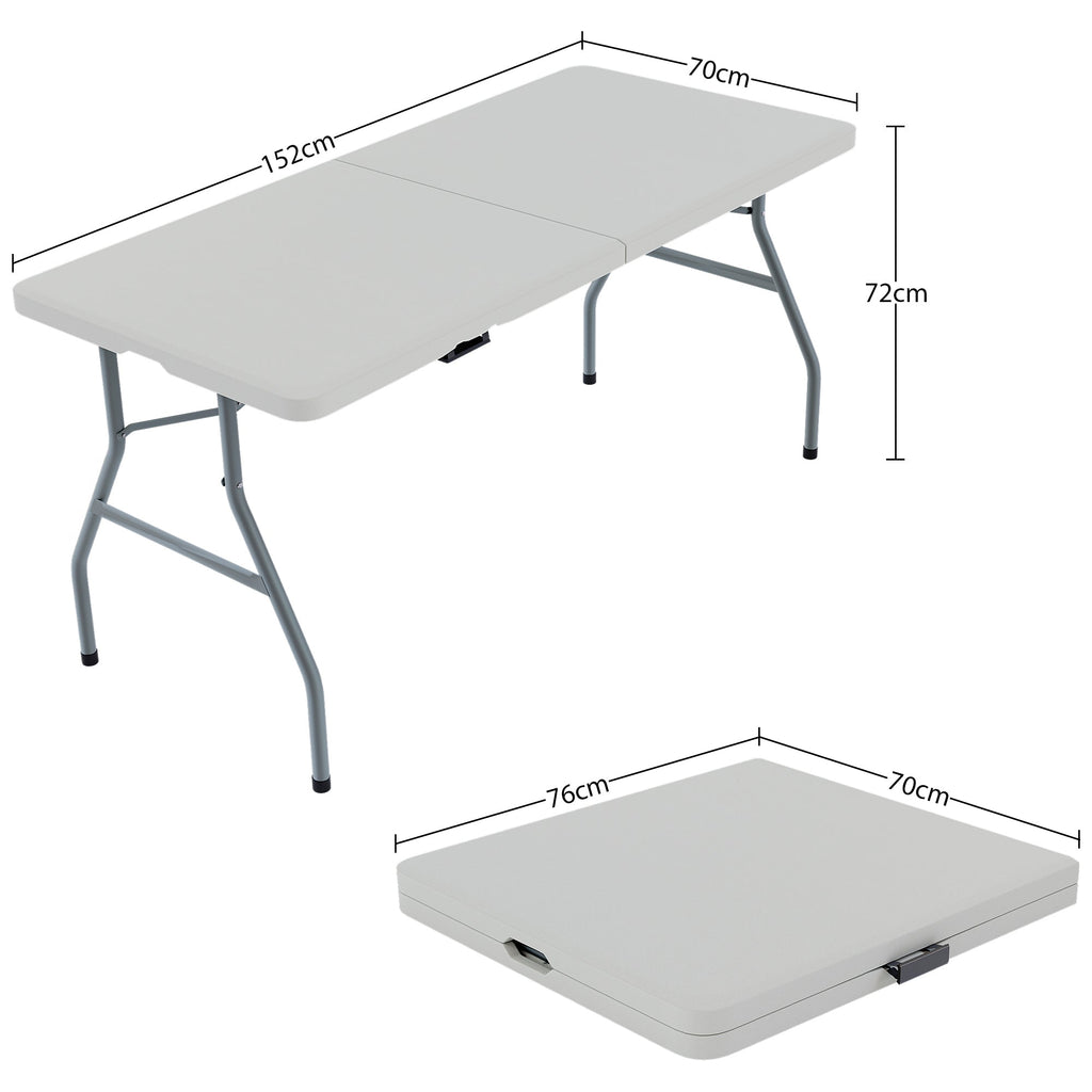 Folding 5ft Table & Set of 6 Folding Chairs