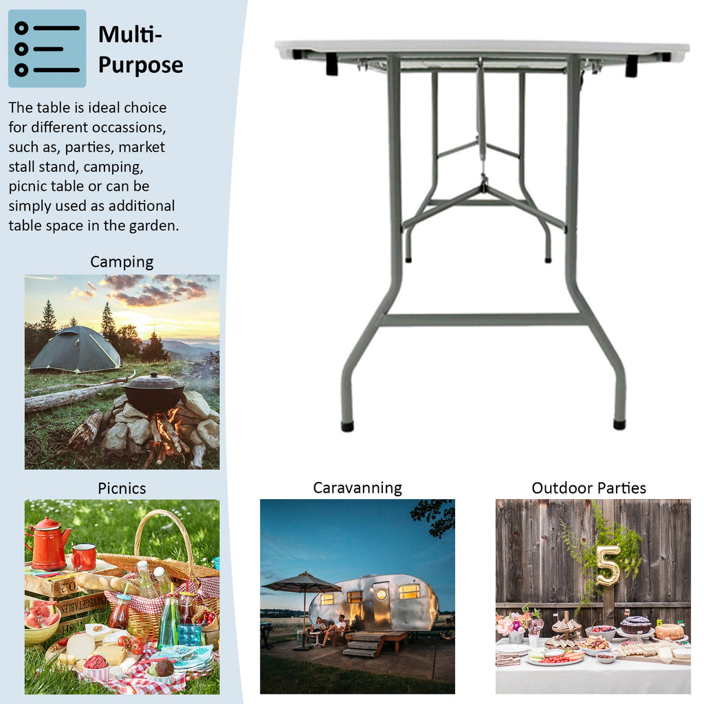 Folding 5ft Table & Set of 6 Folding Chairs