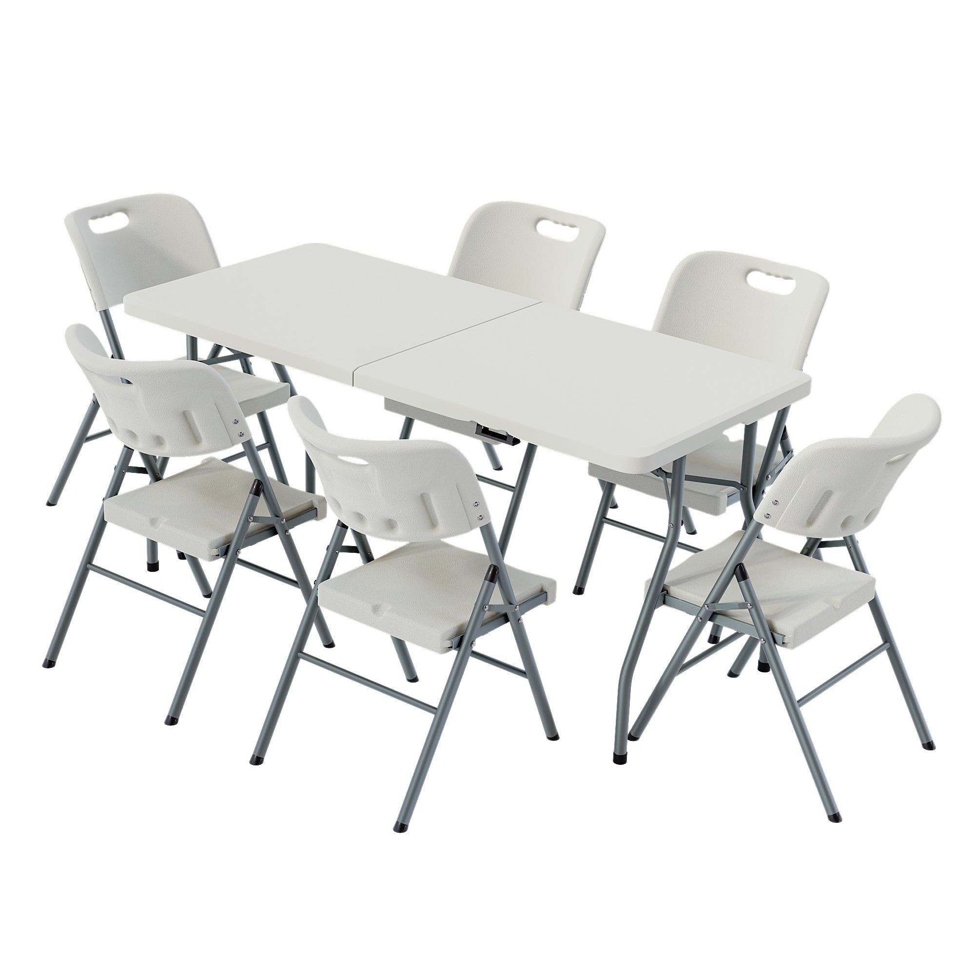 Folding 5ft Table & Set of 6 Folding Chairs
