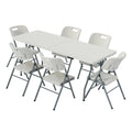 Folding 6ft Table & Set of 6 Folding Chairs
